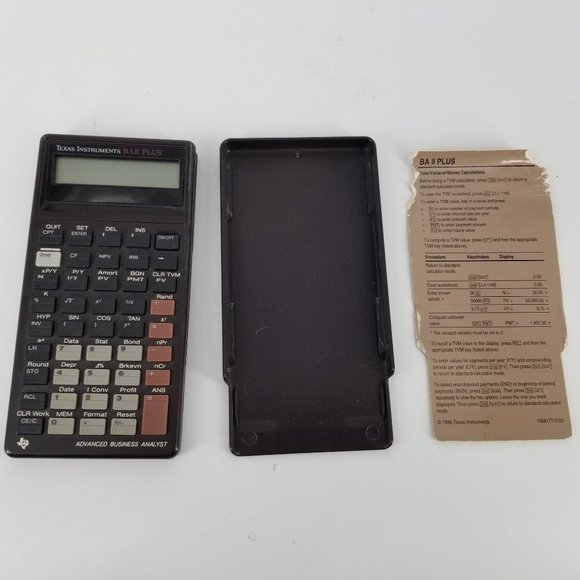 Texas Instruments TI BA Ii Plus Calculator Pro Financial Adv Business Analyst - Picture 1 of 9